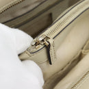 GUCCI GG Canvas Guccissima Mayfair Bag Leather Beige Gold 257063 Auth 191307A-24