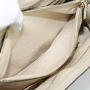 GUCCI GG Canvas Guccissima Mayfair Bag Leather Beige Gold 257063 Auth 191307A-25