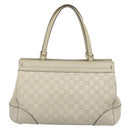 GUCCI GG Canvas Guccissima Mayfair Bag Leather Beige Gold 257063 Auth 191307A-2