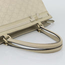 GUCCI GG Canvas Guccissima Mayfair Bag Leather Beige Gold 257063 Auth 191307A-7