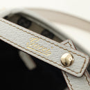 GUCCI Abbey Tote Bag Leather White Gold 130736 Auth 191308V-17