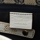 GUCCI Abbey Tote Bag Leather White Gold 130736 Auth 191308V-18