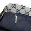 GUCCI Abbey Tote Bag Leather White Gold 130736 Auth 191308V-21