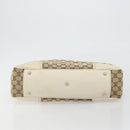 GUCCI GG Canvas Princi Tote Bag Beige Gold 163805 Auth 191309V-5