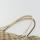 GUCCI GG Canvas Princi Tote Bag Beige Gold 163805 Auth 191309V-14
