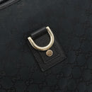 GUCCI GG Canvas Abbey Shoulder Bag Black Gold 131326 Auth 191311A-18