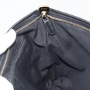GUCCI GG Canvas Abbey Shoulder Bag Black Gold 131326 Auth 191311A-20