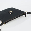 GUCCI GG Canvas Abbey Shoulder Bag Black Gold 131326 Auth 191311A-6