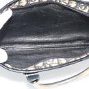 Christian Dior Trotter Canvas Hand Bag Navy Gold Auth 191312-16