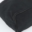 FENDI Shoulder Bag Cotton Jersey Black Silver Auth 191313-14