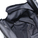 FENDI Shoulder Bag Cotton Jersey Black Silver Auth 191313-18