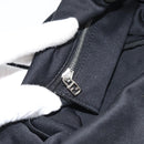 FENDI Shoulder Bag Cotton Jersey Black Silver Auth 191313-20