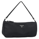 PRADA Accessory Pouch Nylon Black Silver Auth 191315V-1