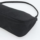 PRADA Accessory Pouch Nylon Black Silver Auth 191315V-14