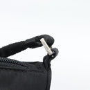 PRADA Accessory Pouch Nylon Black Silver Auth 191315V-9