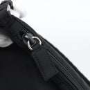 PRADA Accessory Pouch Nylon Black Silver Auth 191315V-19