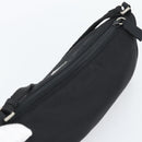 PRADA Accessory Pouch Nylon Black Silver Auth 191315V-6