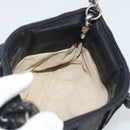 BOTTEGA VENETA INTRECCIATO Hand Bag Leather Black Silver Auth 191317A-17