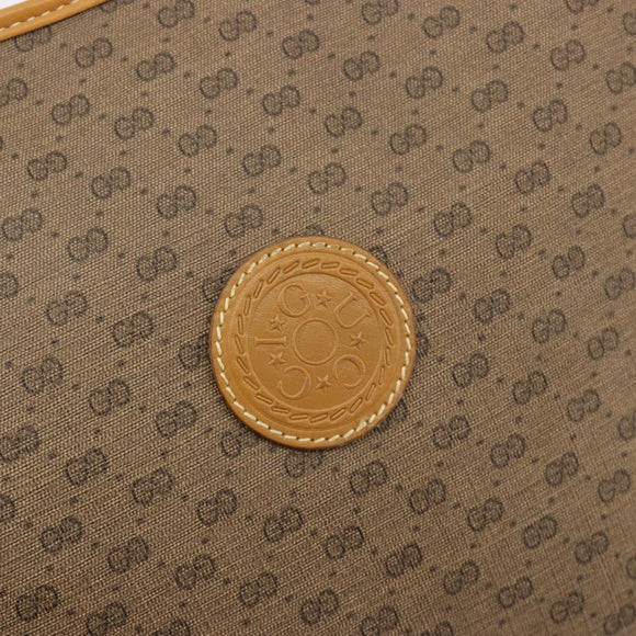 GUCCI Micro GG Supreme Shoulder Bag PVC Beige Gold 001 115 1036 Auth 191318