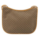 GUCCI Micro GG Supreme Shoulder Bag PVC Beige Gold 001 115 1036 Auth 191318-2