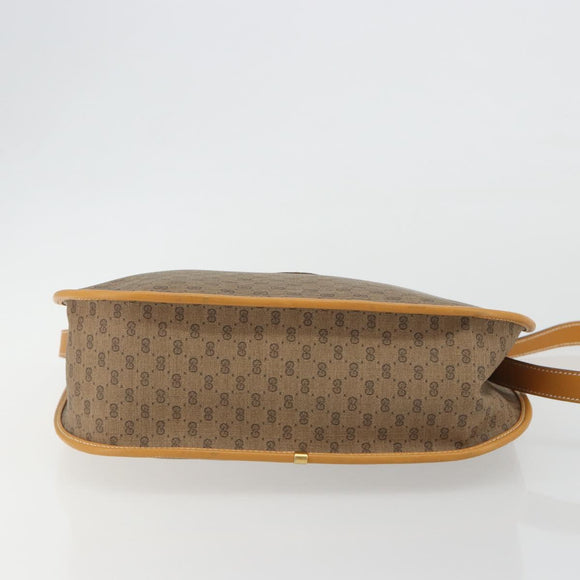 GUCCI Micro GG Supreme Shoulder Bag PVC Beige Gold 001 115 1036 Auth 191318