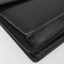 Christian Dior Shoulder Bag Leather Black Gold Auth 191320-14