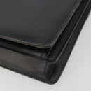 Christian Dior Shoulder Bag Leather Black Gold Auth 191320-15