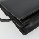 Christian Dior Shoulder Bag Leather Black Gold Auth 191320-16