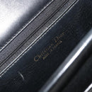 Christian Dior Shoulder Bag Leather Black Gold Auth 191320-18