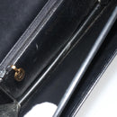 Christian Dior Shoulder Bag Leather Black Gold Auth 191320-11