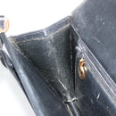 Christian Dior Shoulder Bag Leather Black Gold Auth 191320-20