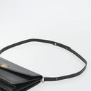 Christian Dior Shoulder Bag Leather Black Gold Auth 191320-8