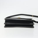 Christian Dior Shoulder Bag Leather Black Gold Auth 191320-5
