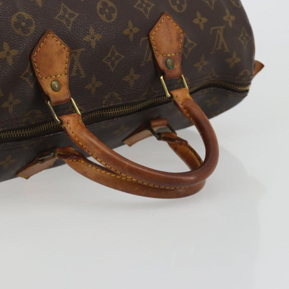 LOUIS VUITTON Monogram Speedy 30 Hand Bag M41526 LV Auth 191321