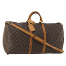 LOUIS VUITTON Monogram Keepall Bandouliere 60 Boston Bag M41412 LV Auth 191323-1
