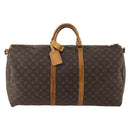 LOUIS VUITTON Monogram Keepall Bandouliere 60 Boston Bag M41412 LV Auth 191323-2