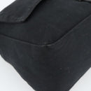 FENDI Mamma Baguette Shoulder Bag Cotton Jersey Black Silver Auth 191327-11
