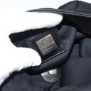 FENDI Mamma Baguette Shoulder Bag Cotton Jersey Black Silver Auth 191327-15