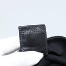 FENDI Mamma Baguette Shoulder Bag Cotton Jersey Black Silver Auth 191327-19