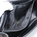 CELINE Shoulder Bag Leather Black Gold Auth 191330-22