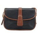 CELINE Shoulder Bag Leather Black Gold Auth 191330-13