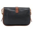 CELINE Shoulder Bag Leather Black Gold Auth 191330-2