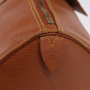 LOUIS VUITTON Epi Keepall 50 Boston Bag Brown M42968 LV Auth 191331A-20