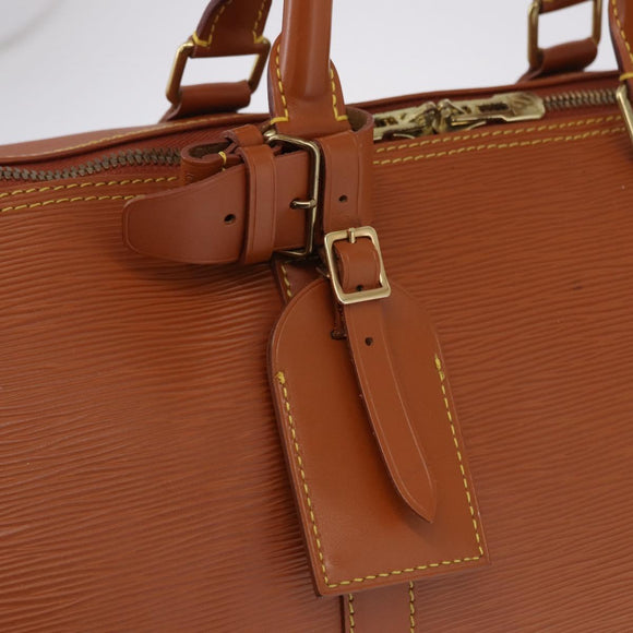 LOUIS VUITTON Epi Keepall 50 Boston Bag Brown M42968 LV Auth 191331A