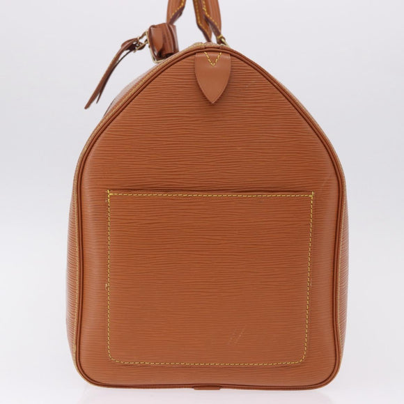 LOUIS VUITTON Epi Keepall 50 Boston Bag Brown M42968 LV Auth 191331A