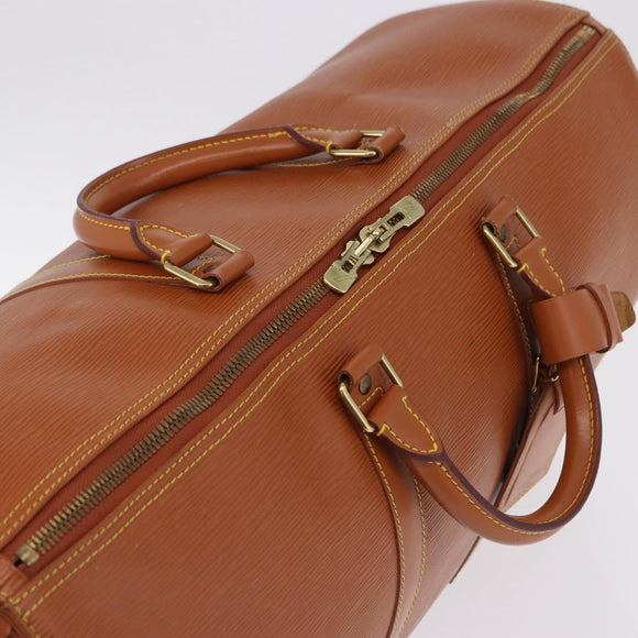 LOUIS VUITTON Epi Keepall 50 Boston Bag Brown M42968 LV Auth 191331A