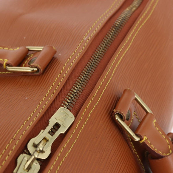 LOUIS VUITTON Epi Keepall 50 Boston Bag Brown M42968 LV Auth 191331A