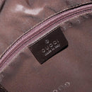 GUCCI Shoulder Bag Leather Brown Silver 001 3766 Auth 191334A-19