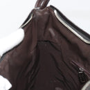 GUCCI Shoulder Bag Leather Brown Silver 001 3766 Auth 191334A-21