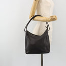GUCCI Shoulder Bag Leather Brown Silver 001 3766 Auth 191334A-24